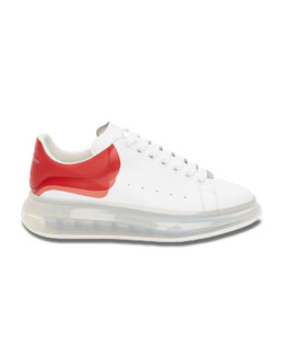 Alexander McQueen - Oversized Sneaker in Optic White/lust Red