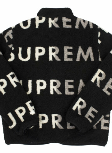 Supreme - Supreme Reversible Logo Fleece Jacket Black