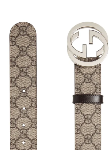 Gucci - GG Supreme leather belt