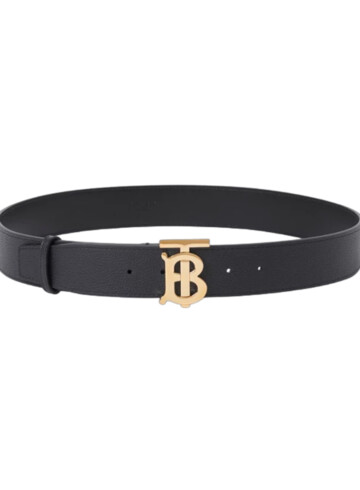 Burberry - Leather Wide TB Belt