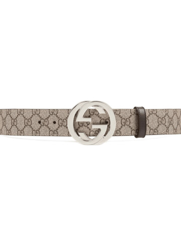 Gucci - GG Supreme leather belt