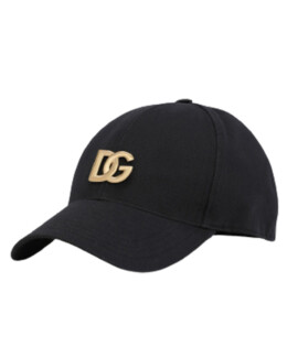 Dolce & Gabbana - Cotton baseball cap with DG appliqué
