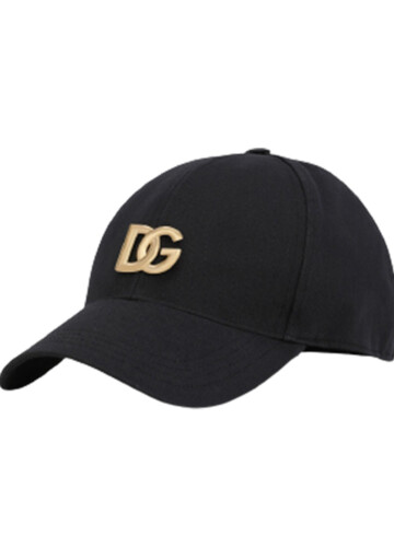 Dolce & Gabbana - Cotton baseball cap with DG appliqué