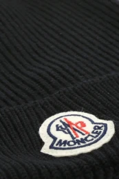 Moncler - Moncler Logo Patch Knitted Beanie