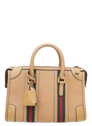 Gucci - Gucci Brown GG Small Top Handle Bag
