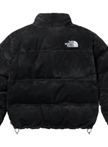 Supreme The north face suede nuptse jacket black