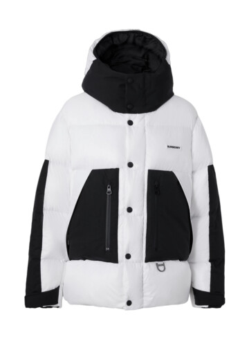 Burberry - Logo print nylon oversized hooded puffer jacket