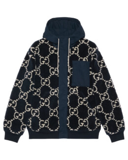 Gucci - GG fuzzy fabric jacquard jacket