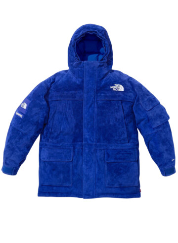 Supreme - The north face suede 600-fill down parka blue