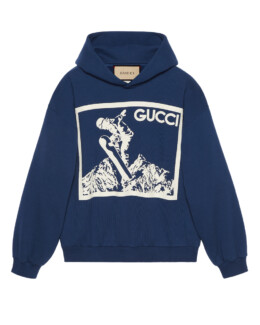 Gucci - Cotton jersey hooded sweatshirt