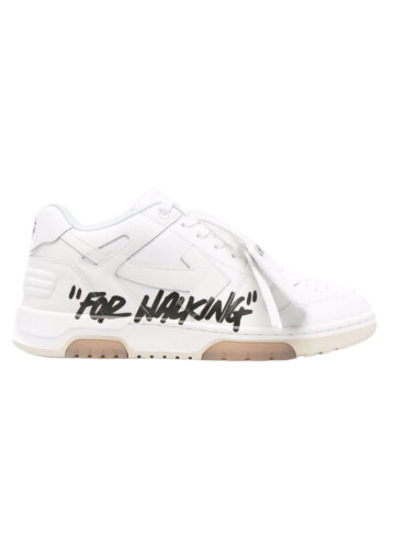 Off-White - OFF-WHITE Out Of Office OOO Low Tops For Walking White Black