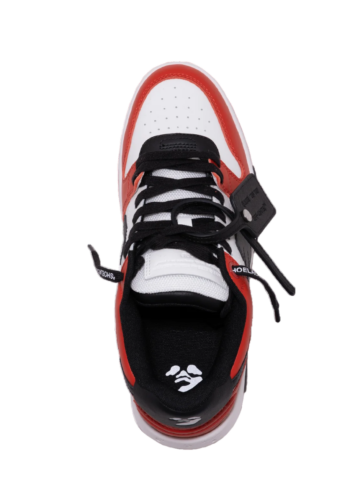 Off-White - OFF-WHITE Out Of Office OOO Low Tops Black White Red