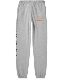 GALLERY DEPT Tapered Logo-Print Cotton-Jersey Sweatpants