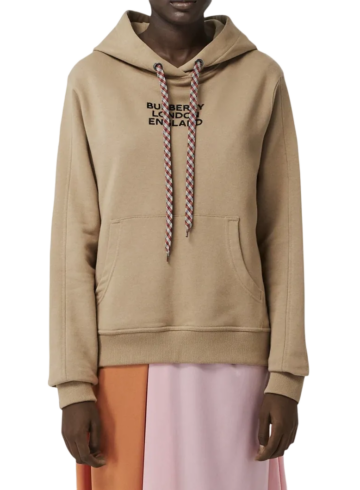 Burberry - Burberry Women's Embroidered Logo Oversized Hoodie