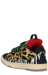 Lanvin - Lanvin Leopard Print Panelled Sneakers