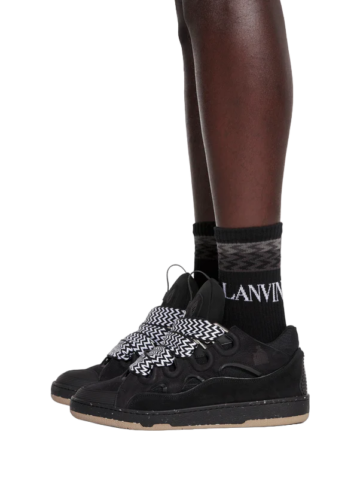Lanvin - LEATHER CURB SNEAKERS