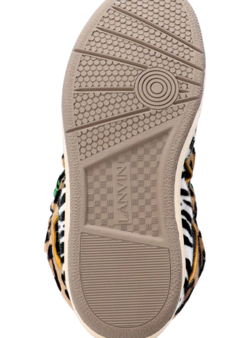Lanvin - Leopard Print Panelled Sneakers