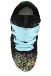 Lanvin - Lanvin Paint-Splatter Lace-Up Sneakers