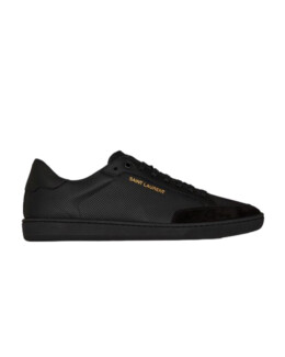 Saint Laurent - Court classic sl/10 sneakers in perforated leather and suede