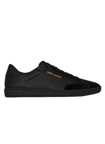 Saint Laurent - Court classic sl/10 sneakers in perforated leather and suede