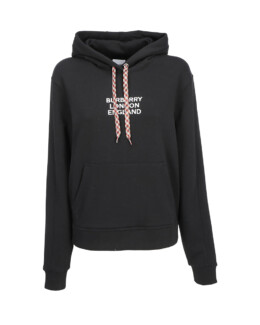 Burberry - Burberry Logo Embroidered Hoodie