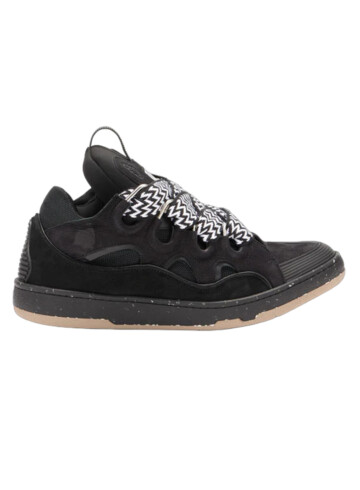 Lanvin - LEATHER CURB SNEAKERS
