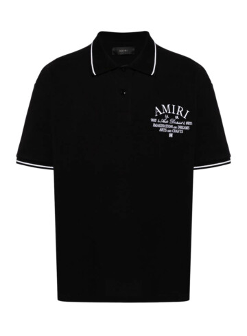 Amiri - AMIRI Arts District-embroidered polo shirt