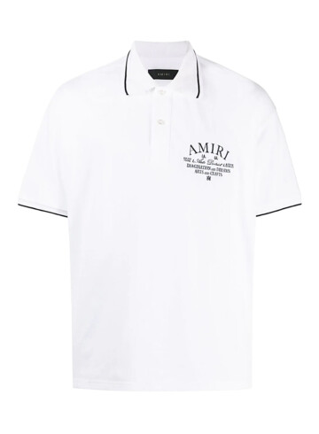 Amiri - AMIRI logo-embroidered cotton polo shirt