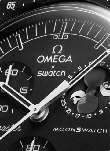 Swatch x Omega Bioceramic Moonswatch Mission to the Moonphase New Moon