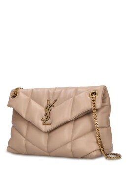 Saint Laurent -   SAINT LAURENT Small Loulou Puffer Bag in Quilted Lambskin