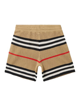 Burberry - Straight-Leg Striped Knitted Shorts