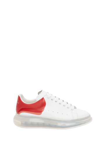 Alexander McQueen - Oversized Sneaker in Optic White/lust Red