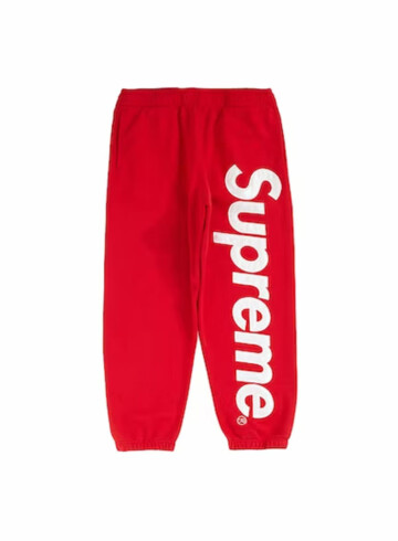 Supreme - Supreme Satin Appliqué Sweatpant Red