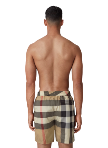 Burberry - Exaggerated Check Drawcord Swim Shorts