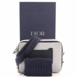 Christian Dior - Dior Double Zip Crossbody Pouch Leather