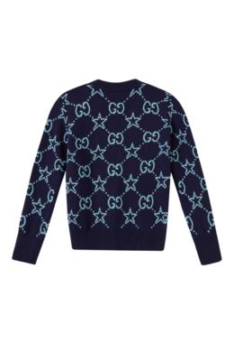 Gucci - GG Print Knit Cardigan in Wool