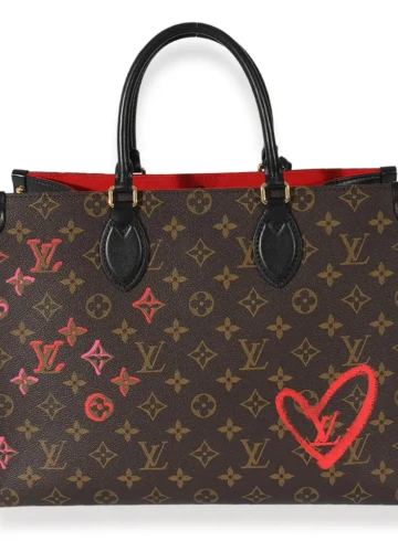 Louis Vuitton - Louis Vuitton Brown Monogram Canvas Fall In Love Onthego MM 2021 Tote Bag