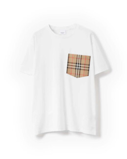 Burberry - Vintage Check Pocket Cotton Oversized T-shirt
