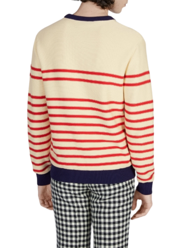 Gucci - GUCCI  Striped Logo Sweater