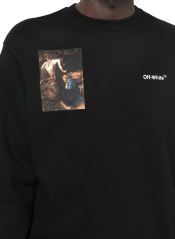 Off-White - Black Graphic - Print Sweatshirt