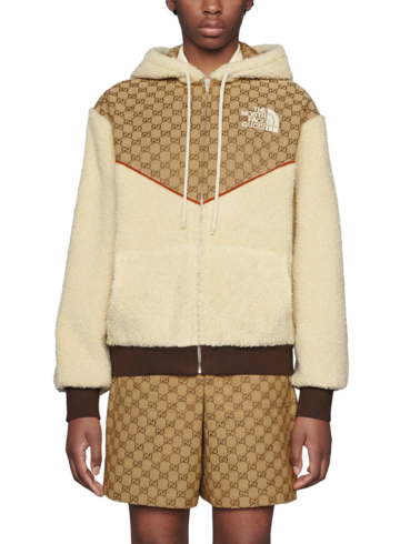 Gucci - The North Face x Gucci GG Canvas Shearling Jacket
