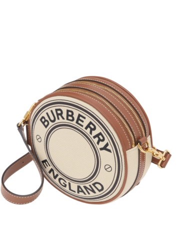 Burberry - Logo Graphic Canvas and Leather Louise Bag