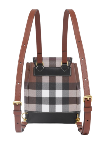Burberry - Mini Leather Check Backpack