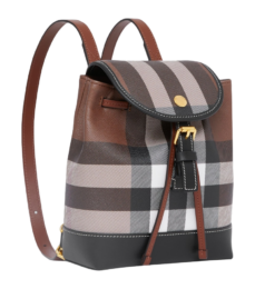Burberry - Mini Leather Check Backpack