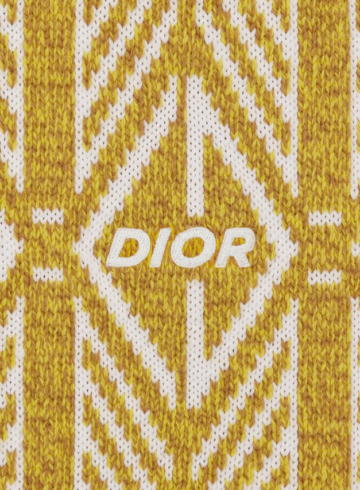 Christian Dior - Yellow and Ivory Technical Wool Jacquard