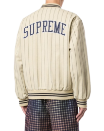 Supreme - Supreme 19ss Pinstripe Varity Jacket