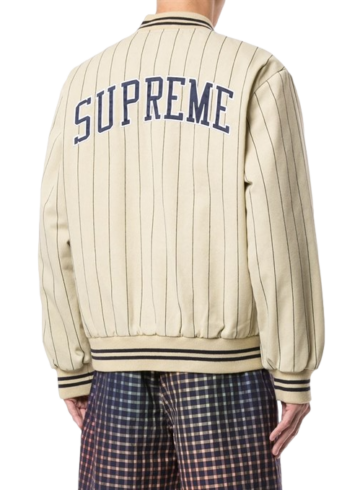 Supreme - Supreme 19ss Pinstripe Varity Jacket
