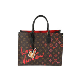 Louis Vuitton - Louis Vuitton Brown Monogram Canvas Fall In Love Onthego MM 2021 Tote Bag