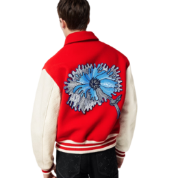 Louis Vuitton - LV x YK Psychedelic Flower Embroidered Varsity Blouson