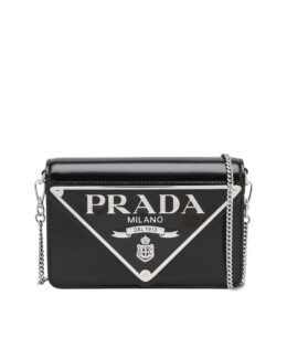 Prada - Brushed leather shoulder bag